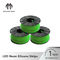 πράσινο χρώμα πάχους 12mm λουρίδα σιλικόνης νέου 50 πράσινων οδηγήσεων μέτρων